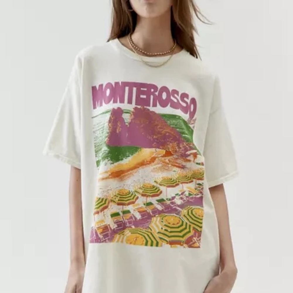 Urban Outfitters White Monterosso Graphic Tee